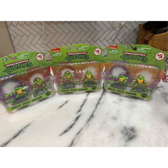 Teenage Mutant Ninja Turtles Set  - Donatello And Michelangelo, and Raphael. Lot - Picture 1 of 7